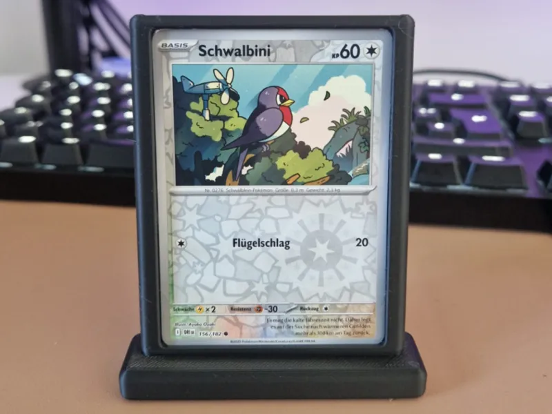 TCG card stand for sleeved cards