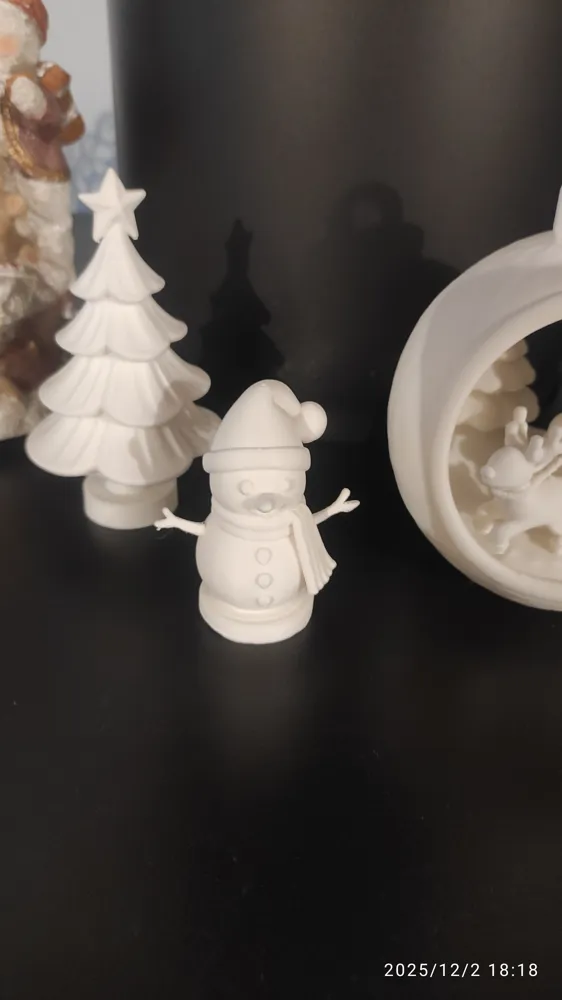 Christmas snowman - Free 3D Print Model - MakerWorld