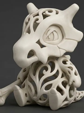 Pieza para disfraz o exhibición: Ornamental Filigree Cubone pokemon — vista de referencia 2