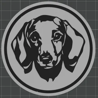 Teckel dog coaster