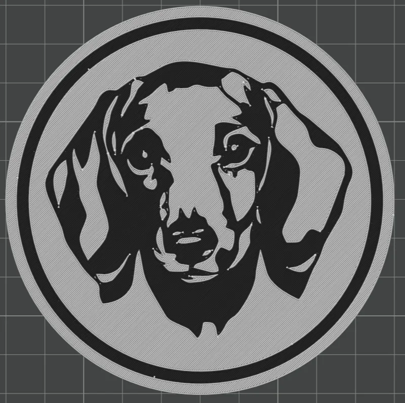 Teckel dog coaster