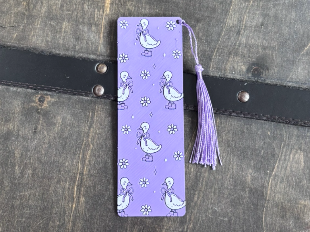 Ducks and Flowers Bookmark