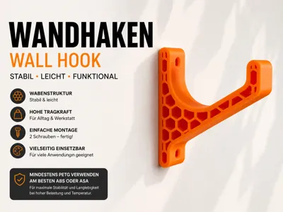 HexaHook – Heavy Duty Wall Hook