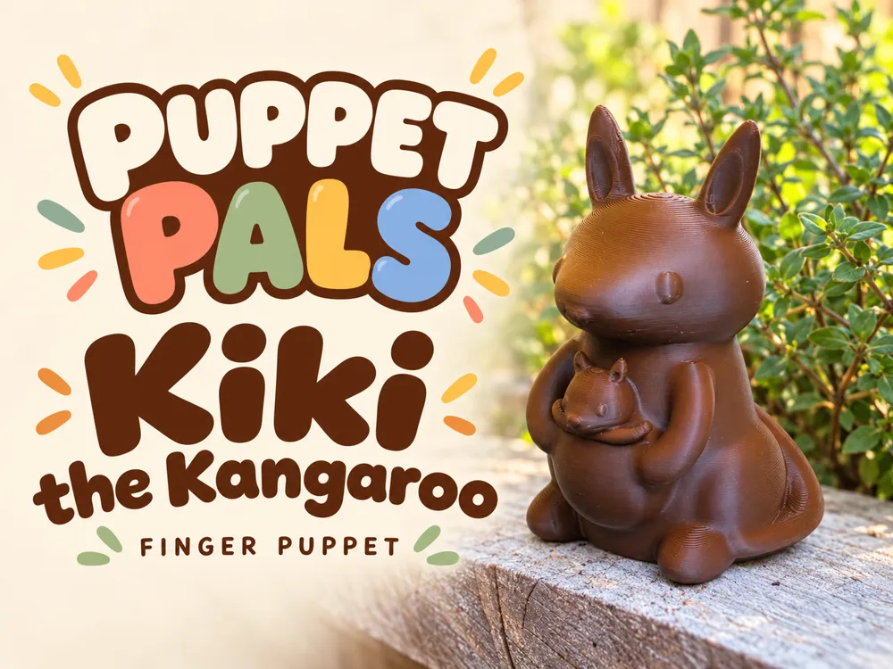 Ear Model Cast Puppet Pals: Kiki the Kangaroo - Free 3D Print Model - MakerWorld