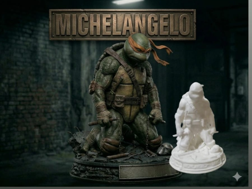 MICHELANGELO TORTUGAS NINJA REALISTA