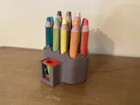 Includes versions with and without holder for sharpener