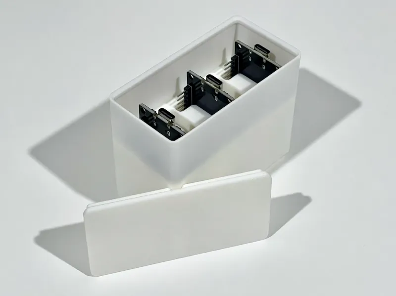 Gridfinity - ESP32 Storage Bin with lid/cover (5x)