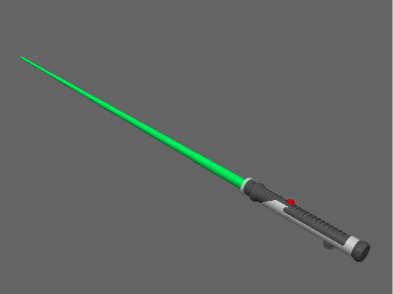 Qui-Gon Jinn Collapsing Lightsaber (No AMS)