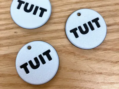 Round TUIT Keychain