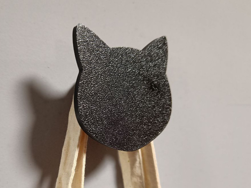 Cat Head Wall Hook (Hidden Screw Mount)