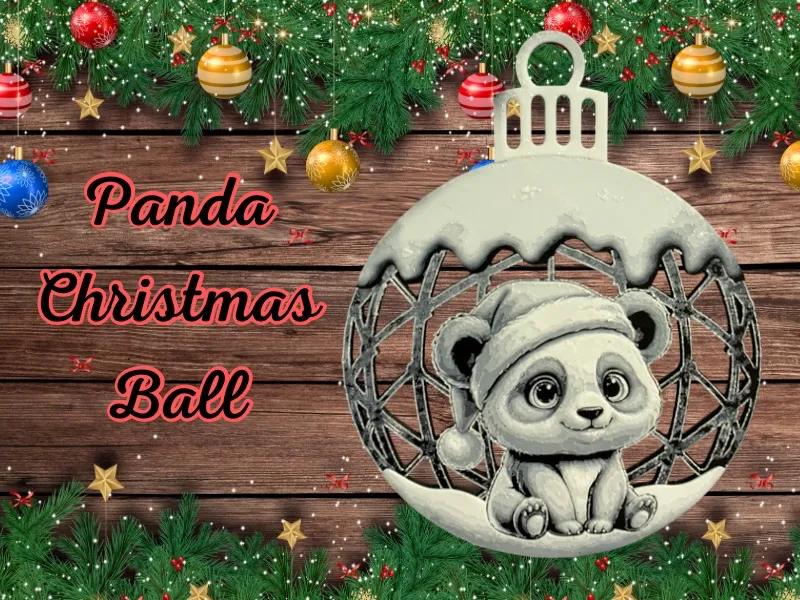 Panda Christmas Ball