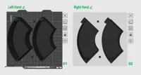 Drawers for spools with small filament holes, depth 55mm