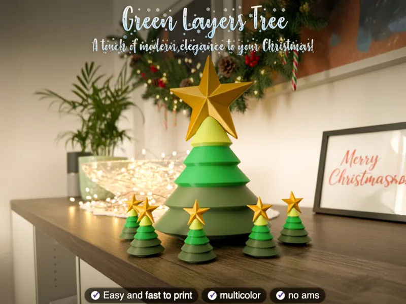 Green Layers Tree