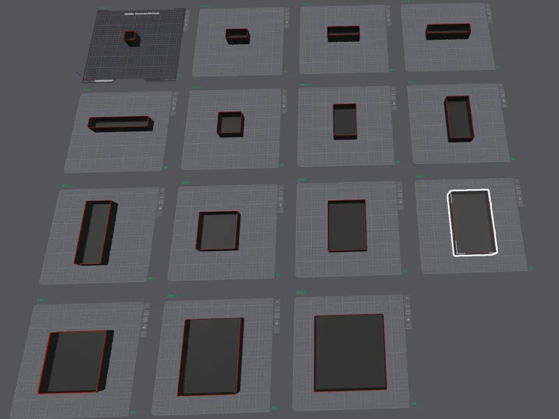 Gridfinity Bin Set 1x1 through to 5x5 +highlight