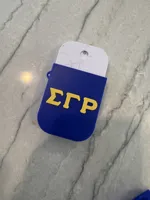 Sigma Gamma Rho hand sanitizer keychain holder