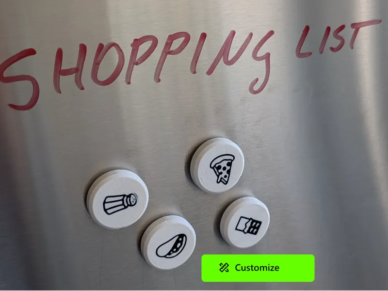 Parametric Emoji Fridge Magnets