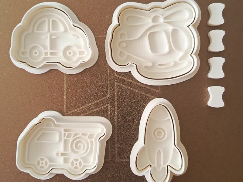 cookie cutters/stamp - means of transport