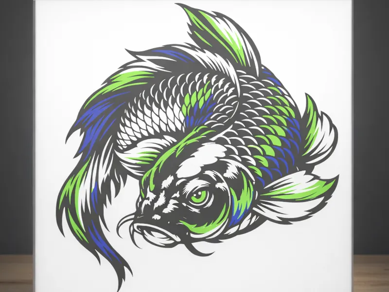 Koi Fish Light Box 