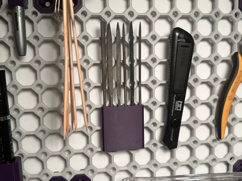 Revell Mini Needle File Set Multiboard Holder
