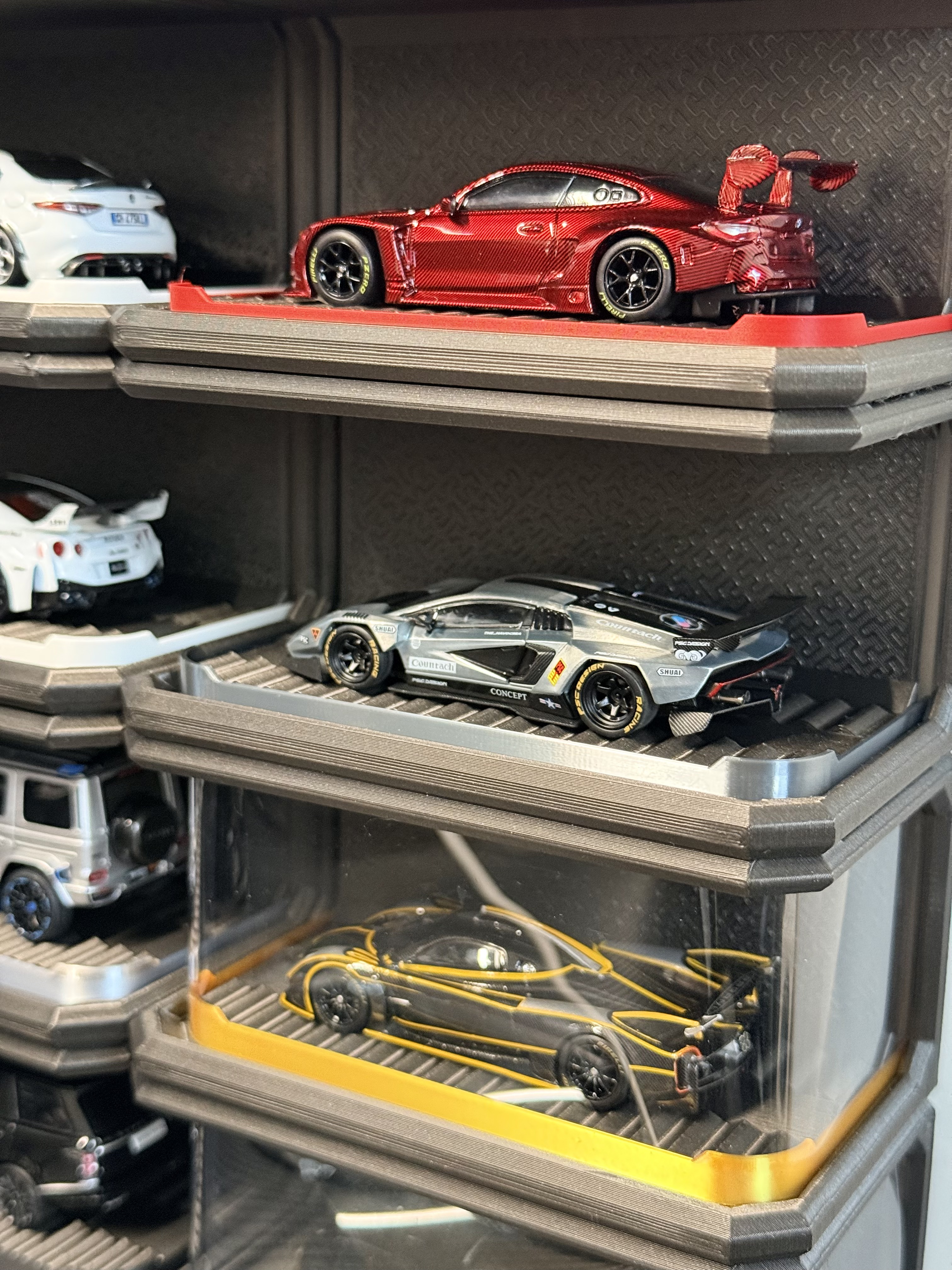 Miniatura 3 do modelo 3D 1:64停车场展示架无限堆叠无AMS
