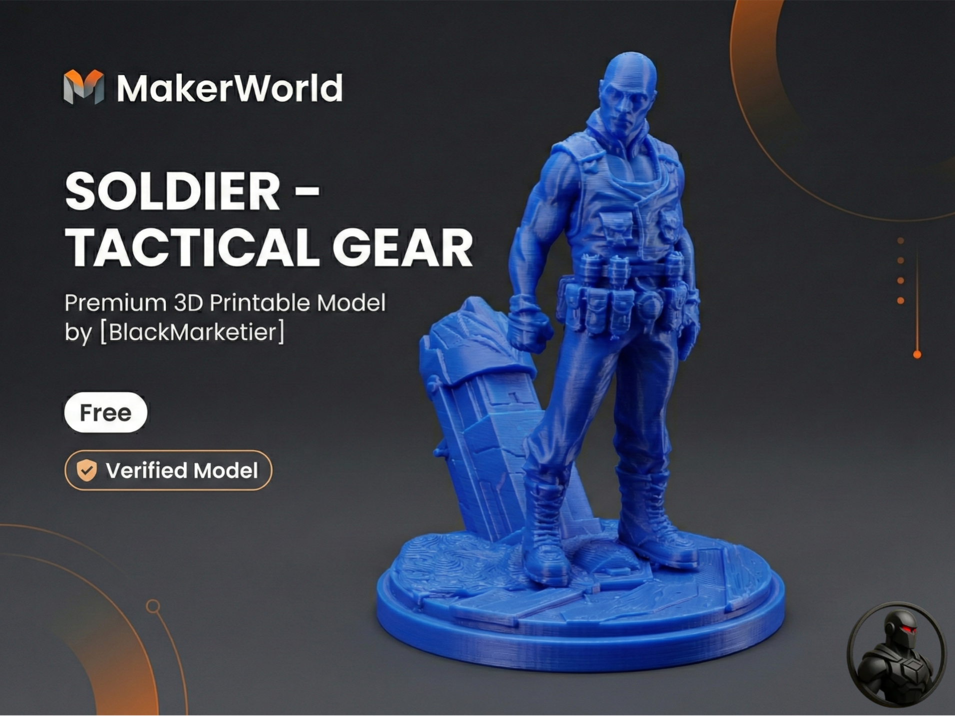 Soldier - Tactical Gear | Detailed Miniature