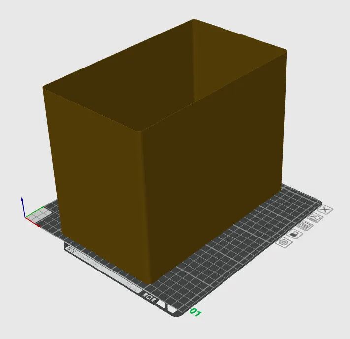 Single wall storage box