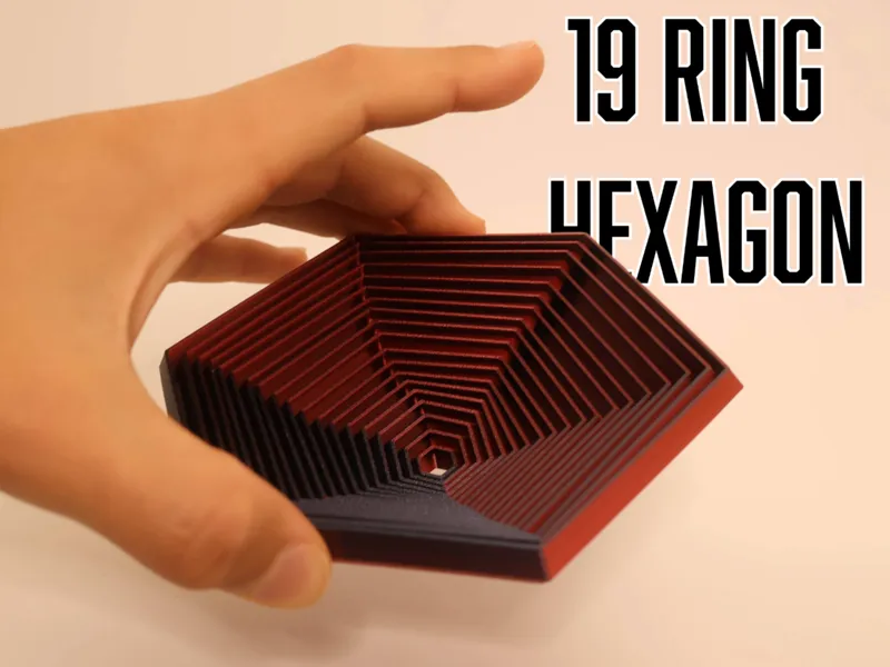 19 Ring Collapsible Hexagon - Simple