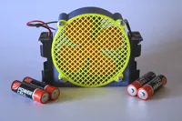 Ventilateur de bureau a piles - style cyberpunk — photo 2