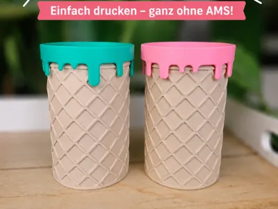 Modular Planter – Ice Cream Cone Design (no AMS)