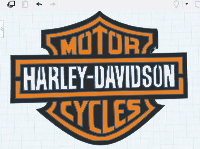 letrero logo Harley