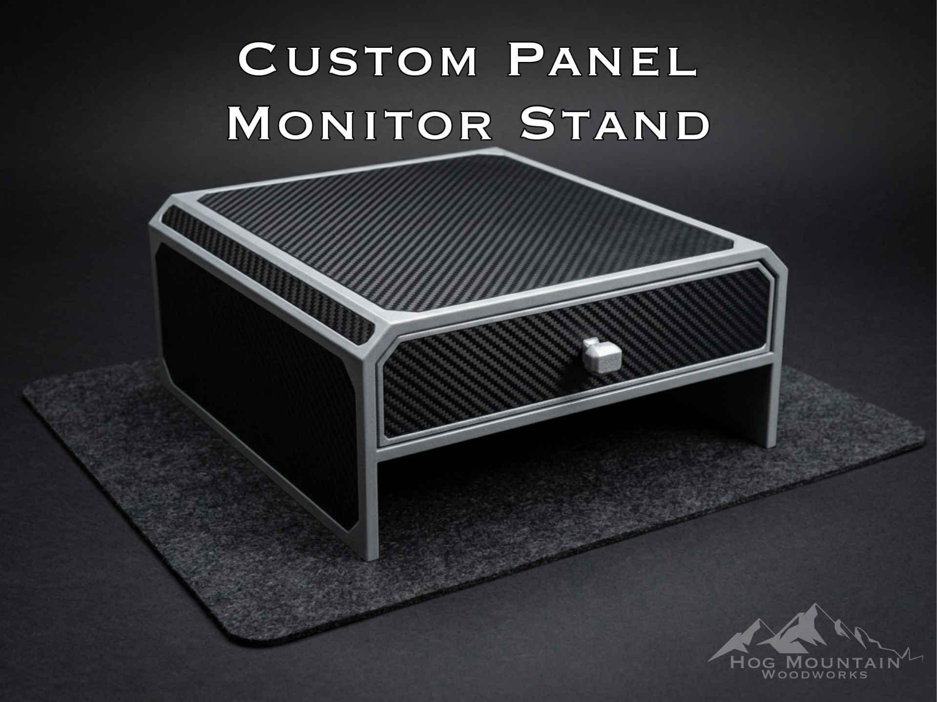 Monitor Stand Single with Wood Panels (or printed)
