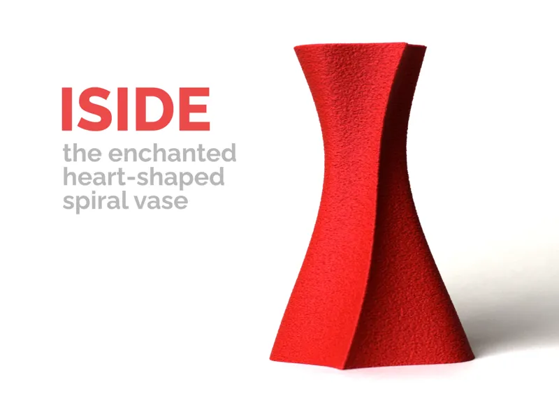 Iside: Vaso a Cuore con Spirale Incantata