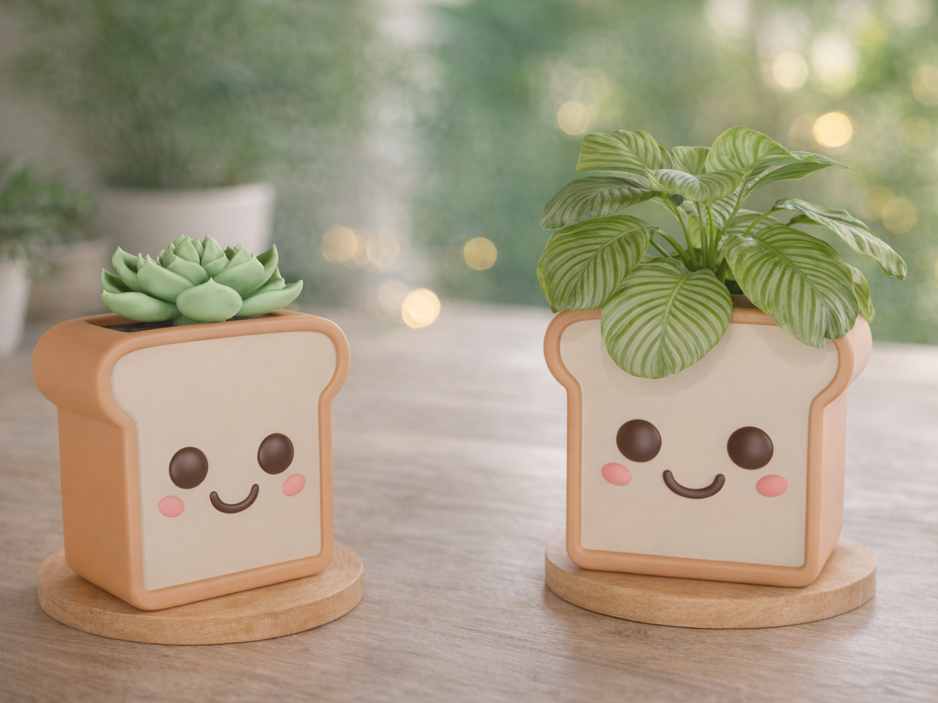 Kawaii Bread Planter