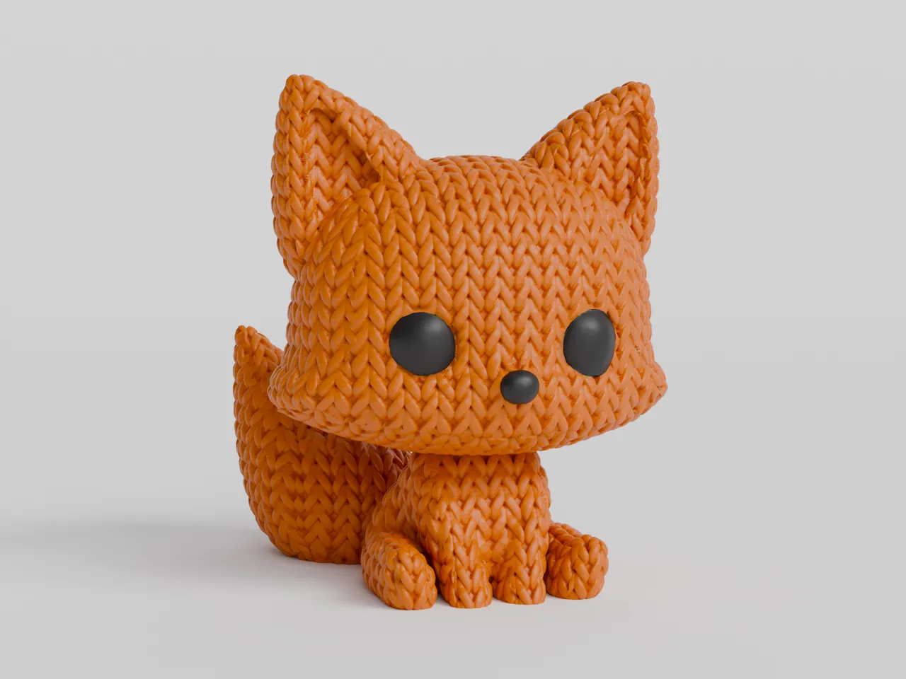 Knitted Fox view 4