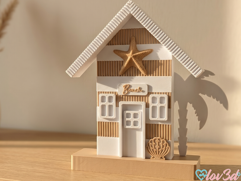 Modern Coastal Beach Hut Decor - Lamella Style