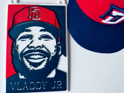 Vladdy Jr Dominican WBC Chain – 3 Color Print
