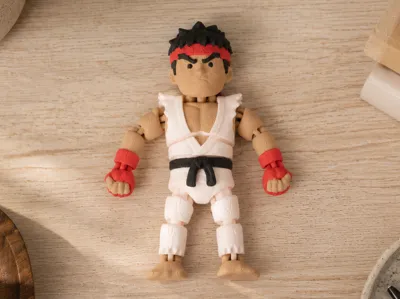 Ryu Flexi Toy Articulated StreetFighter