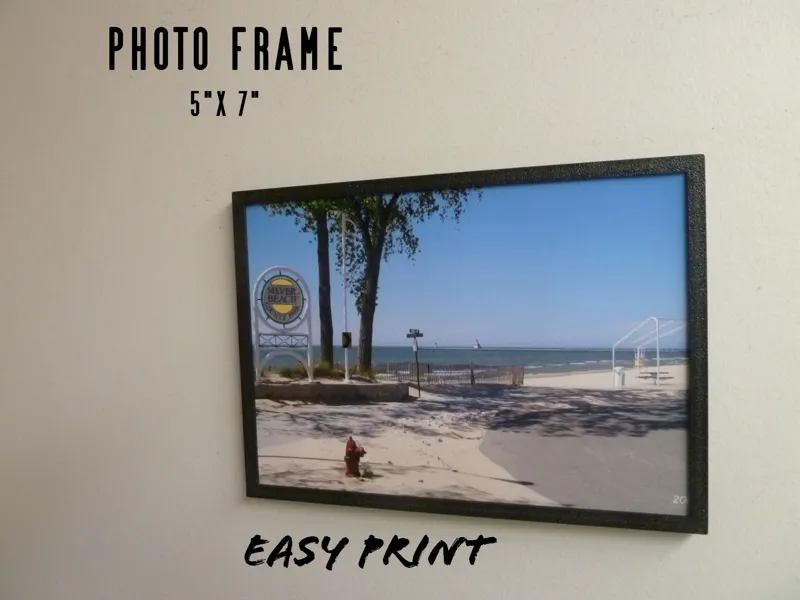 Wall Hang Picture Frame 5x7" Easy Print