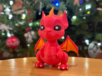 Cute Standing Baby Dragon
