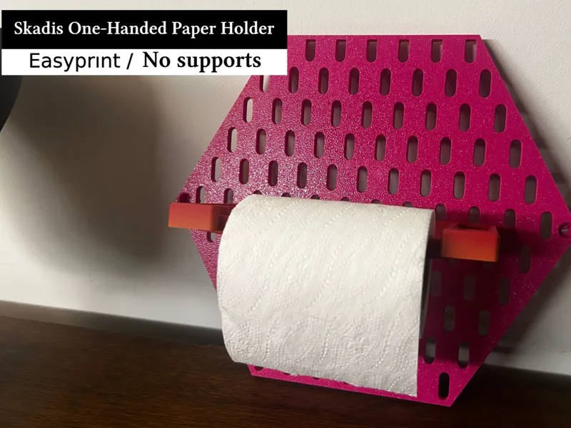 Skadis One-Handed Paper Towel&Toilet Paper Holder