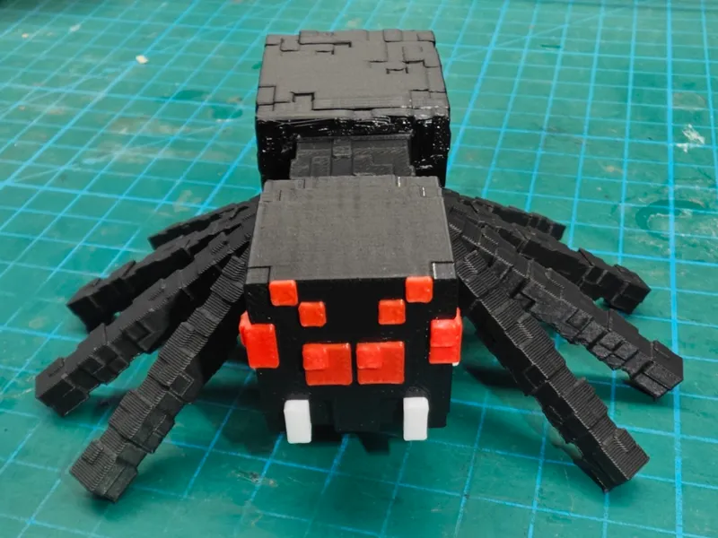 Minecraft Spider Assembly Model