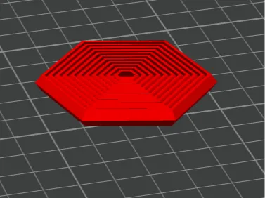 Mini hexagon fidget toy