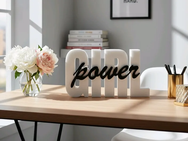 Girl Power - 2-Part 3D Lettering / Schriftzug
