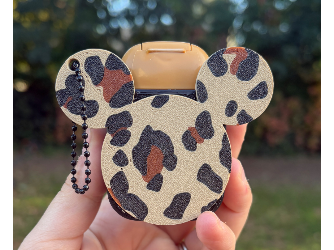 Leopard Mickey Sanitizer Holder - 1