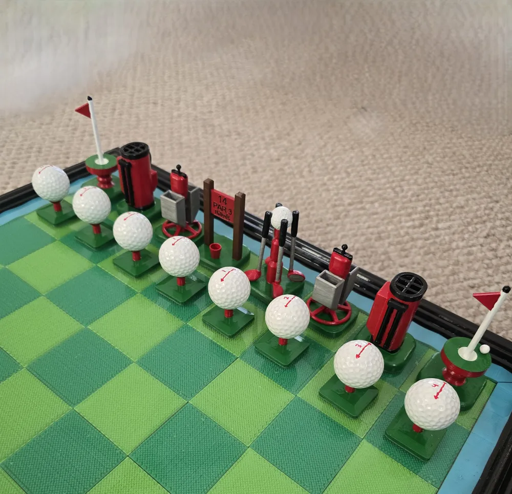 Golf-Schachset von Ryan Kocourek MakerWorld: Kostenlose 3D-Modelle ...