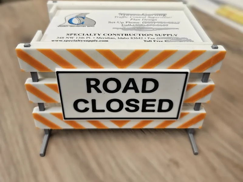 Road Closed Barricade