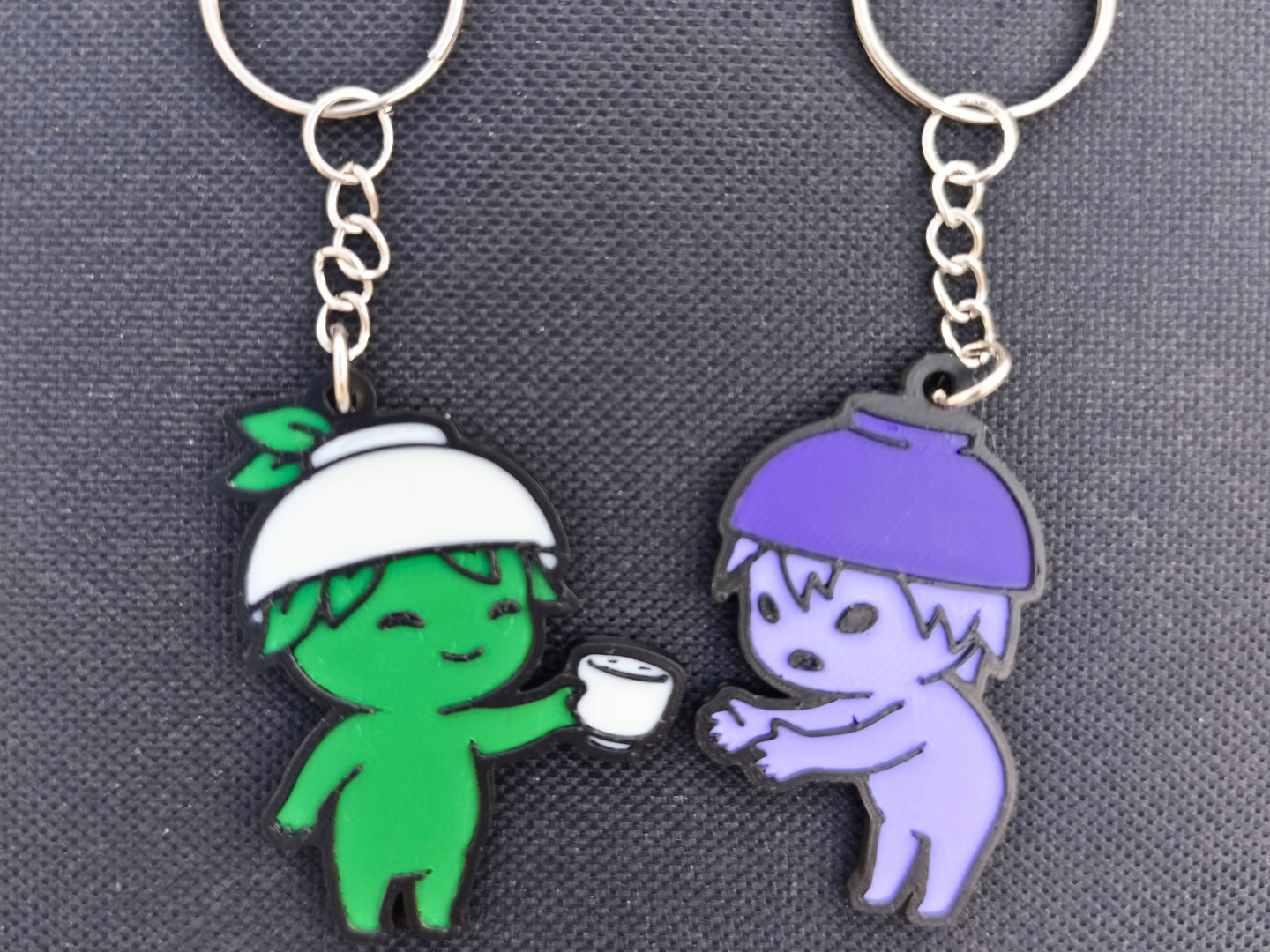 Nioh Kodama & Sudama Matching Keychains (Flat AMS)