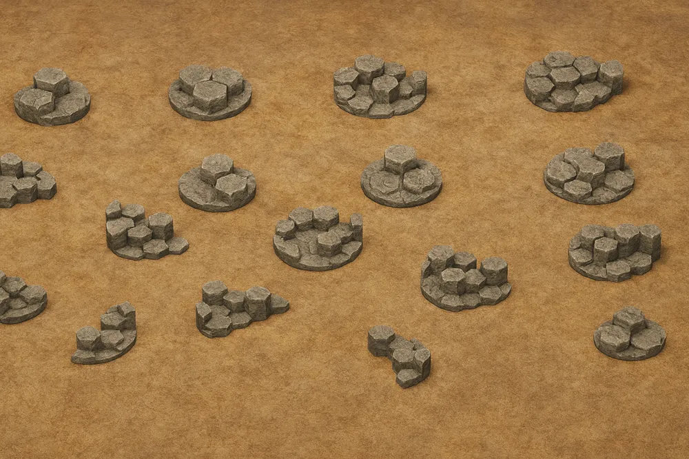 Basalt base toppers all sizes by AdrianB MakerWorld: Download Free 3D ...