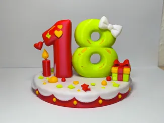 18th Birthday Cake Topper / Gift