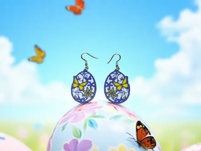 Easter egg earrings